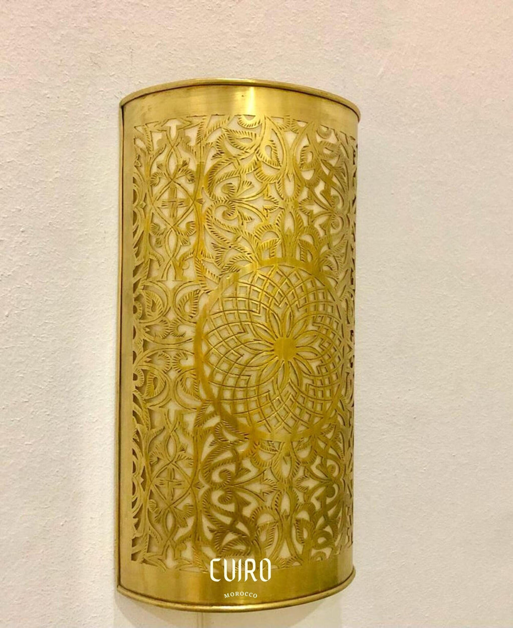 Elegant Handmade Brass Wall Sconces – Set of 2