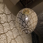 Elegant Moroccan Brass Ceiling Lamp – Handmade Pendant Fixture