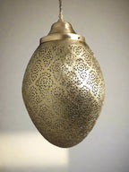 Elegant Moroccan Brass Ceiling Lamp – Handmade Pendant Fixture