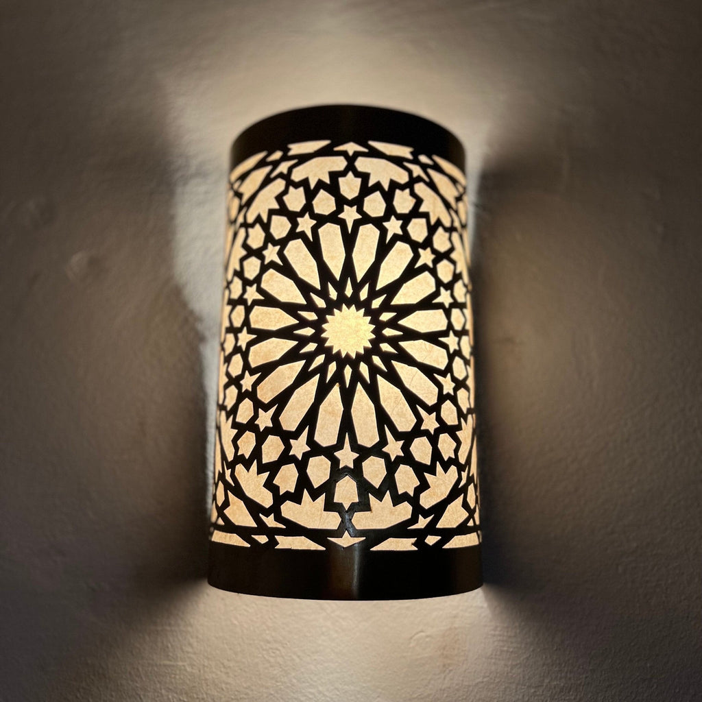 Brass Wall Sconce – Handmade Moroccan Lighting