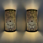 Elegant Handmade Brass Wall Sconces – Set of 2