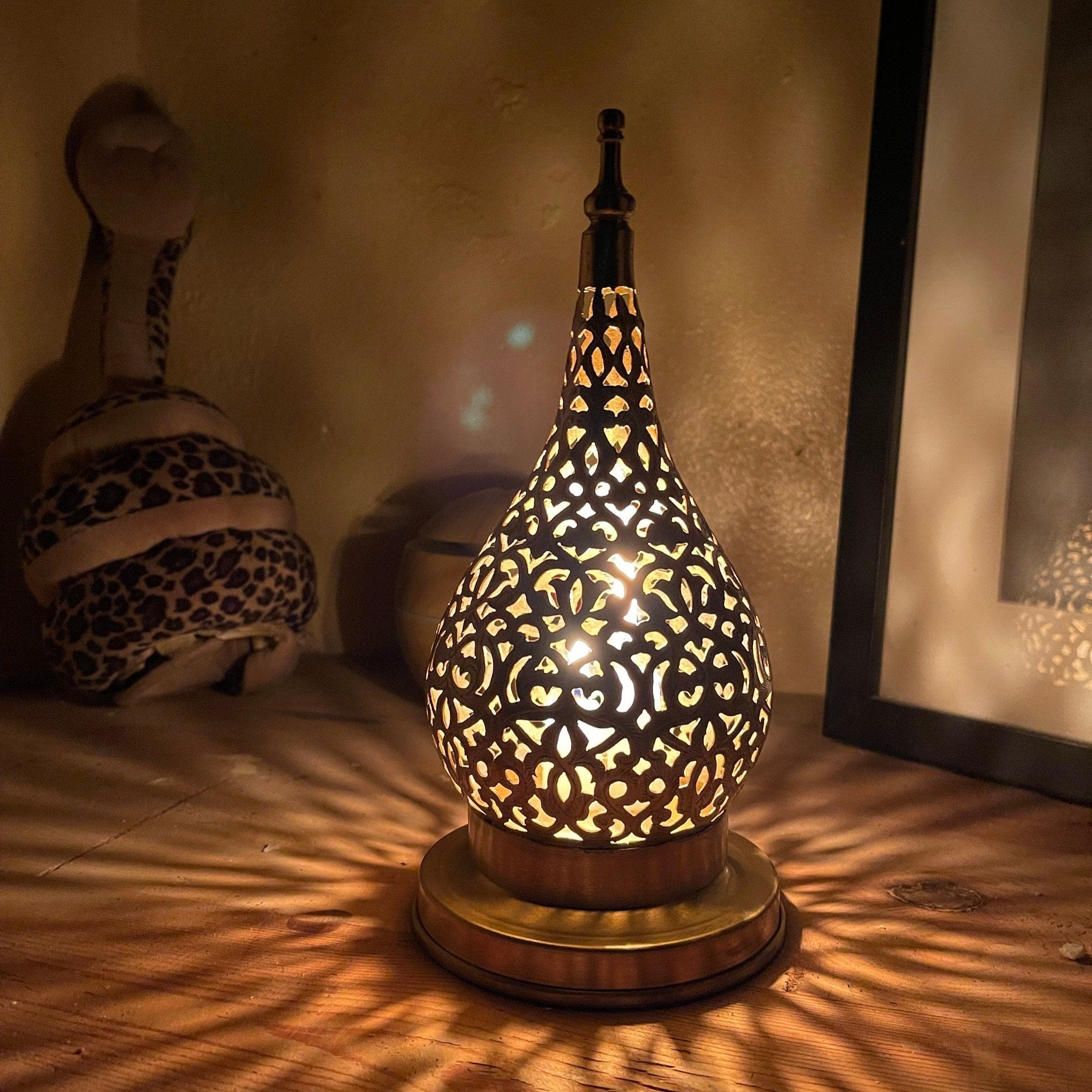 Handcrafted Moroccan Brass Candle Holder