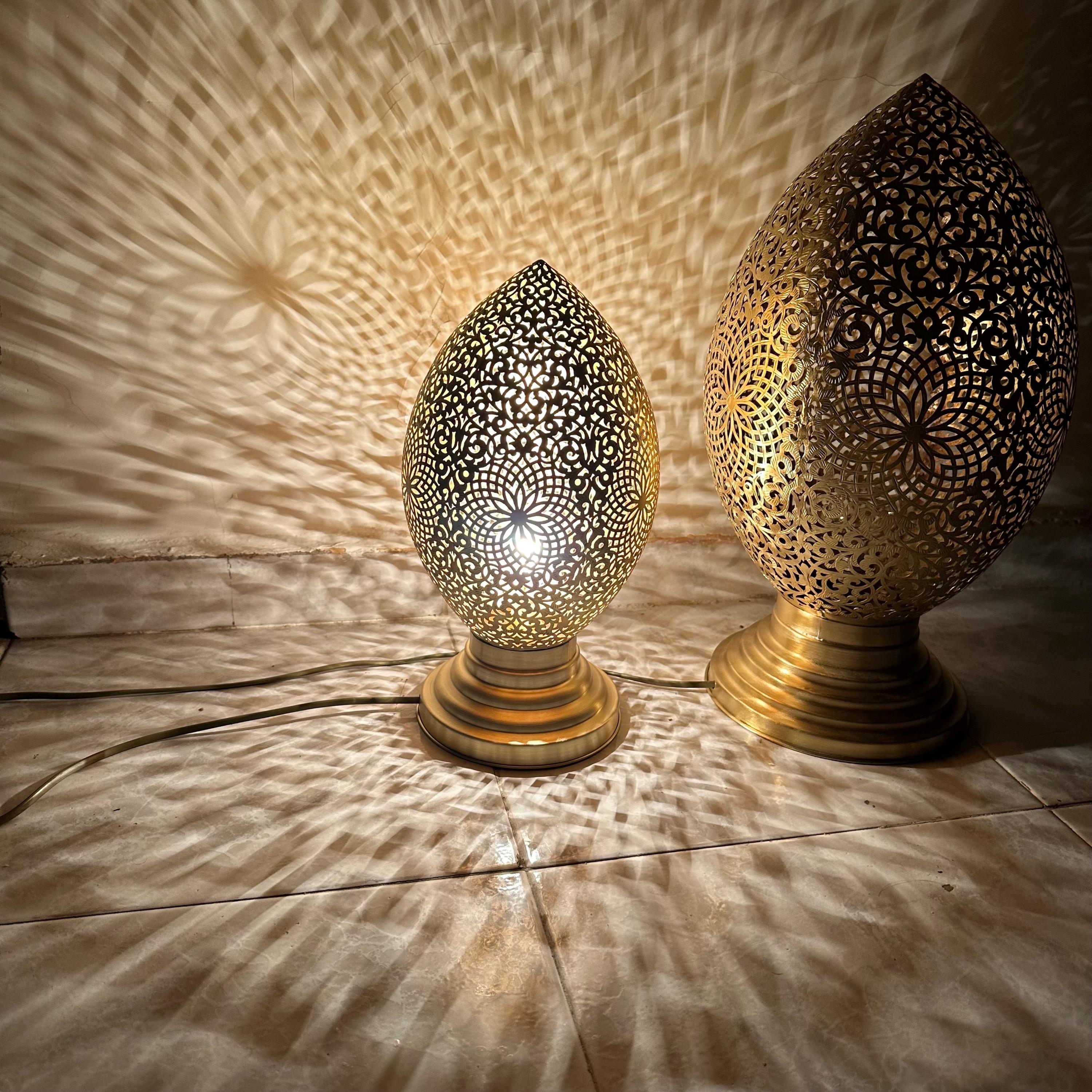 Handcrafted Moroccan Brass Table Lamp