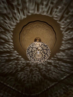 Brushed brass pendant light